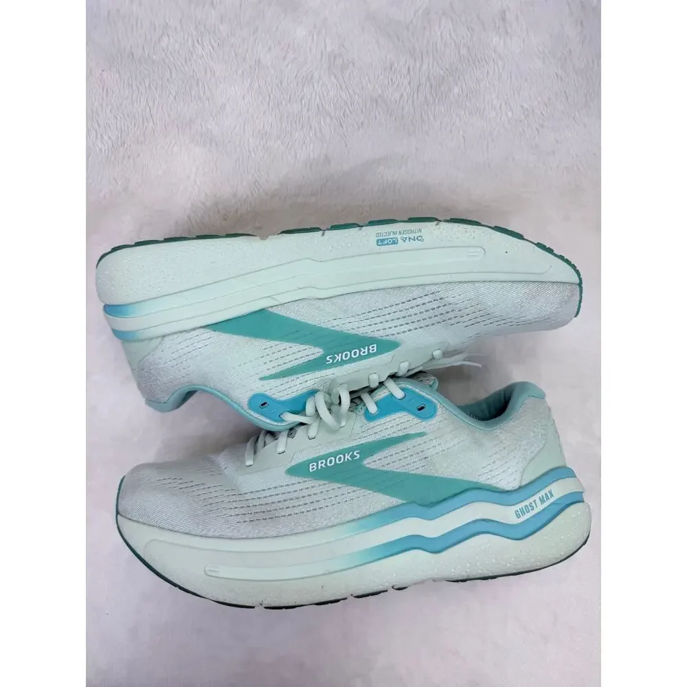 Brooks Ghost Max 2 Mens Running Shoes Honey Dew Blue Size 12.5 Sneaker